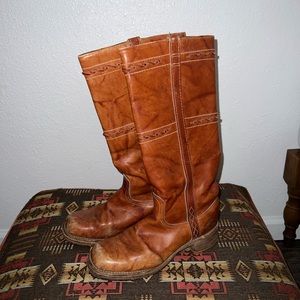 Vintage Cognac Campus Boot